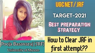 Pooja Basavaraj || JRF in Social Work (June-2020) || Preparation Strategy ||