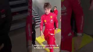 Charles Leclerc HAD to go to a PUBLIC BATHROOM during QUALIFYING 😭 | #f1 #f1shorts #shorts