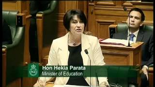 13.6.12 - Question 8: Hon Nanaia Mahuta to the Minister of Education