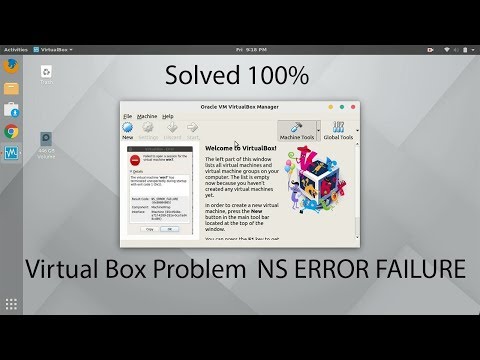Solved 100% Virtual Box Problem NS_ERROR_FAILURE in Ubuntu Solved 100% Virtual Box Problem NS_ERROR_FAILURE in Ubuntu