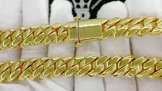 Gold Sharp Cuban Polished Hip Hop Chain | HipHopBling