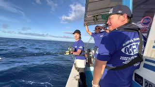 沖縄久米島サワラヒット💥釣りガール♡