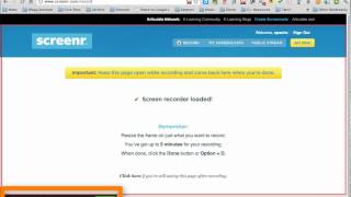 screenr: a tutorial on free screencasting