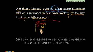 〖Question Answering〗One of the primary ways by which music is able to take on significance ~ is ~