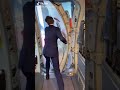 Flight Attendant | Stewardess closing Airplane Door ✈