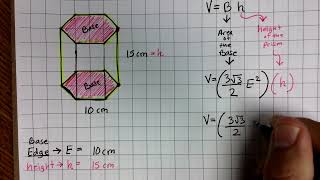Volume of Right Regular Hexagonal Prism