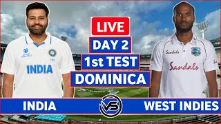 India vs West Indies 1st Test Live Scores | IND vs WI 1st Test Day 2 Live Scores & Commentary