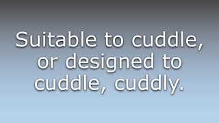 What does Cuddlesome mean?