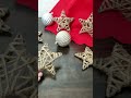 easy diy christmas decoration twine and glue stars