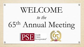 PSE Credit Union 65th Annual Meeting