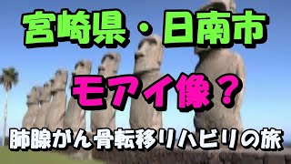 宮崎県　日南市　2021/11/26サンメッセ日南のモアイ像