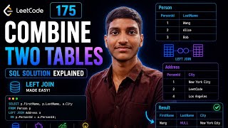 LeetCode 175 | Combine Two Tables | SQL Solution Explained | LEFT JOIN Tutorial