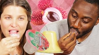 People Try Lychee Jelly For The First Time