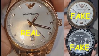 Armani watch real vs fake. How to tell original Emporio Armani wrist watch