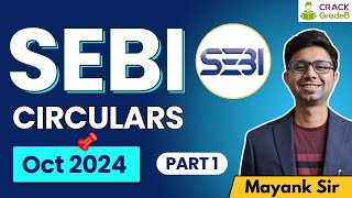 SEBI Circulars October 2024 | Major Highlights \u0026 Updates!