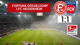 Fortuna Düsseldorf - 1.FC Heidenheim 1:1 Alle Tore & Highlights 11.02.2023  2022/23