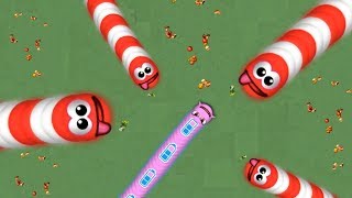 WORMSZONE.IO BIGGEST SLITHER SNAKE TOP 01 / Epic Worms Zone 6.4MILL! #23
