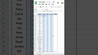 Google sheets 製作出席表 #excel教學 #googlesheets #shorts