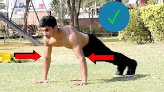 How to do a Push-up Correctly in Hindi - All Push-up Mistakes