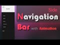 How to Create Side Navigation Bar | Responsive | Pure | Html CSS Only