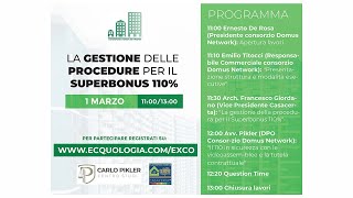 La gestione delle procedure per il Superbonus 110%