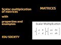 MATRICES- SCALAR MULTIPLICATION