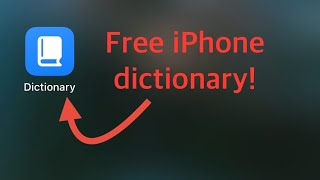 How to Make Your Own Free iPhone Dictionary App