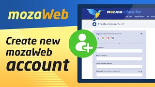 How to create an account on mozaWeb