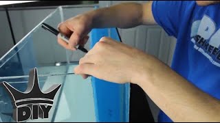 HOW TO:  Build a fully integrated aquarium filter - Internal sump TUTORIAL