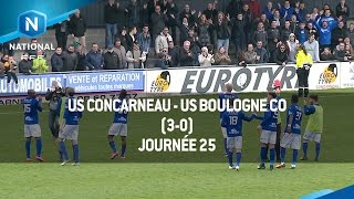 J25 : US Concarneau - US Boulogne CO (3-0), le résumé