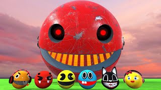 Robot Pacman vs Cartoon Cat vs Ms Pacman vs Scary Pacman \u0026  Lava Monster VXR-49