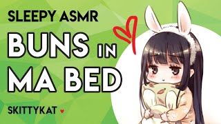 ASMR || Buns in Ma Bed 🐇 [cozy night] [snugs] [ear noms] [ramblings]