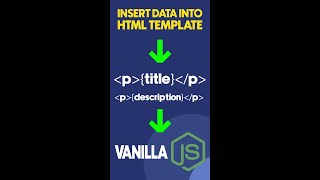 Inject data into HTML template | Node JS Tutorial