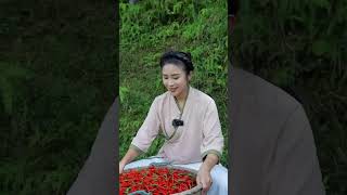 我们生在红旗下，长在春风里，目光所至皆为华夏，五星闪耀皆为信仰！Pepper harvest season, pick peppers #美食 #生活 #家常菜