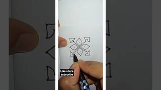 5*5dots rangoli | 1min rangoli designs #rangoli #youtubeshorts  #shortsvideo #easy #kolam