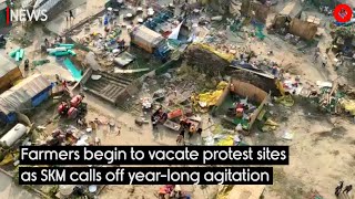 Farmers Begin To Vacate Protest Sites As SKM Calls Off Year-Long Agitation