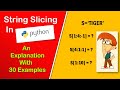 String Slicing in Python| Python| String| Slicing