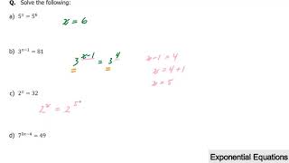 MAP4C-How to solve exponential equations without logarithms-part1