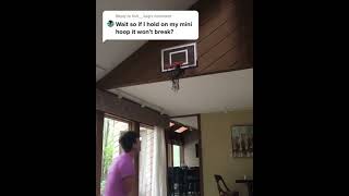 Strongest Mini basketball hoop ever!?