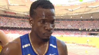 WCH 2015 Beijing - Shane Brathwaite BAR 110m Hurdles Heat 1