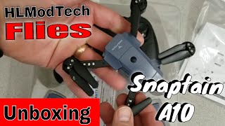 Unboxing the TINY Snaptain A10 foldable Drone | HLModTech Flies