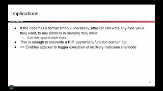 [MemSafety3, Video 15] printf Implications