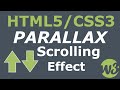 Simple Parallax Scrolling Effect With HTML5 & CSS3