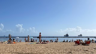 SEHARIAN DI PANTAI PLAYA DE  LA TERERITAS || TENERIFE ISLAND || BEACH IN SPAIN 🇪🇸