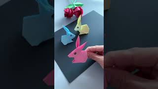 #shorts how to make paper rabbit - origami rabbit