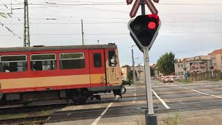 Vasúti átjáró - Győr, Újlak utca / Hungarian train level crossing