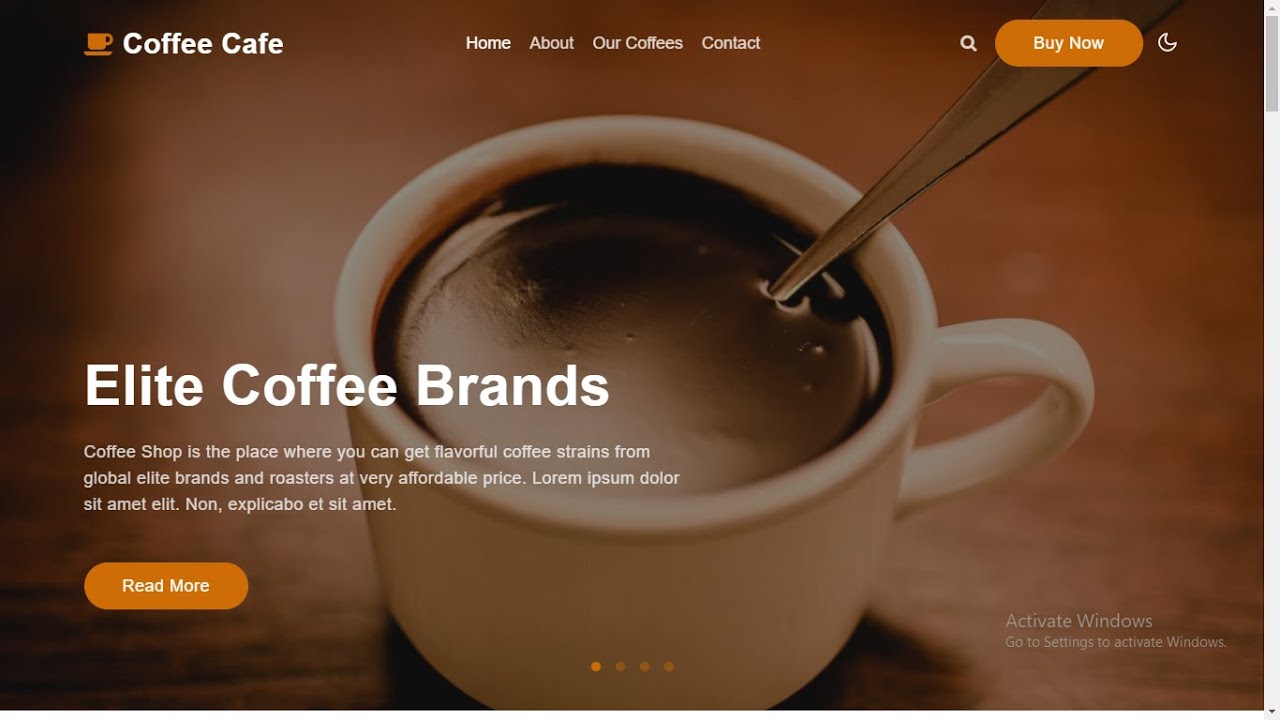 Free Responsive Coffee Website Template In HTML And CSS || With Source ...