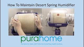 Desert Spring humidifier maintenance instructions