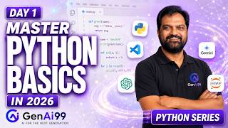 Master Python Basics in 2026 | Day 1 | Complete Python Course for Beginners