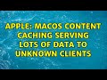 Apple: macOS Content Caching serving lots of data to unknown clients